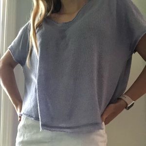 out from under waffle knit t-shirt